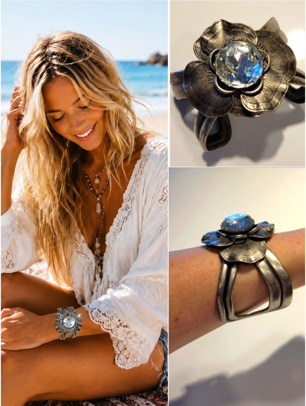 🦄 Pewter Cuff Bracelet- Stunning!